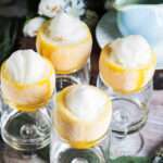 Lemon sorbet ice cream served dessert - Restaurant Riedenburg